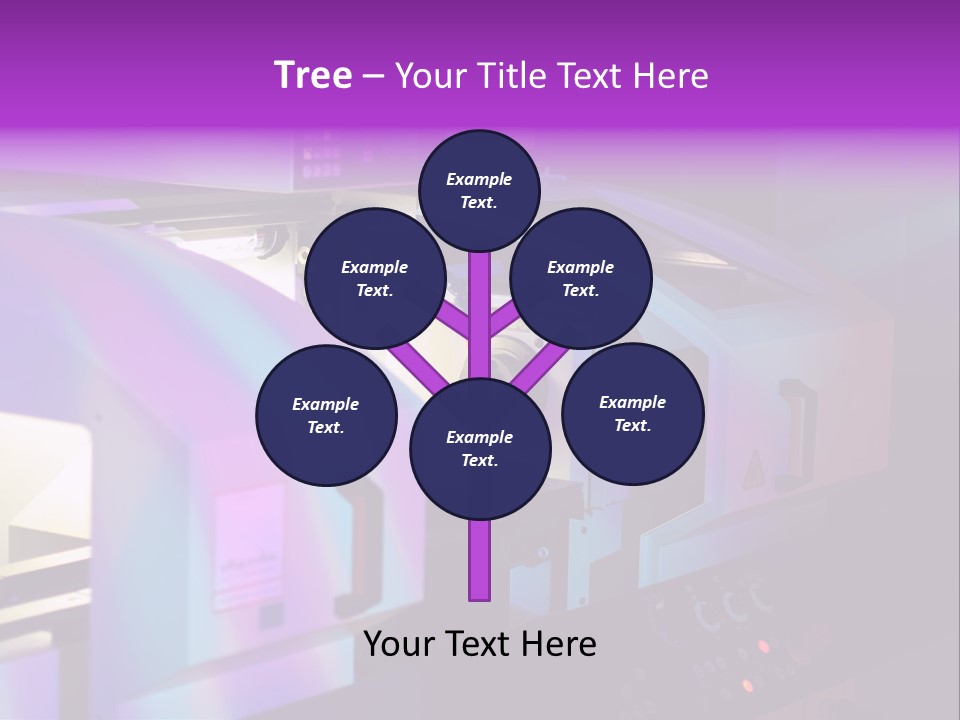 A Machine That Is Sitting On A Table PowerPoint Template