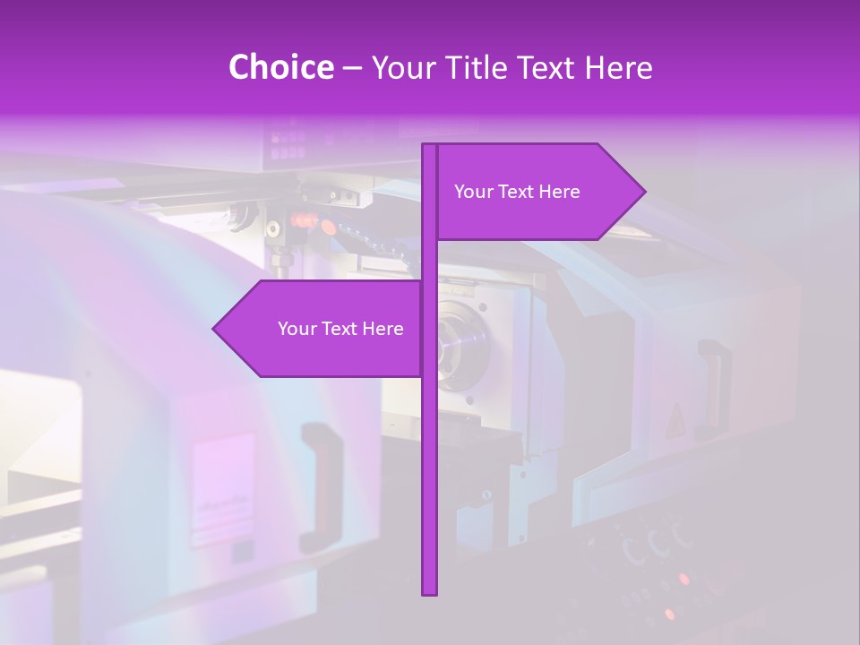 A Machine That Is Sitting On A Table PowerPoint Template