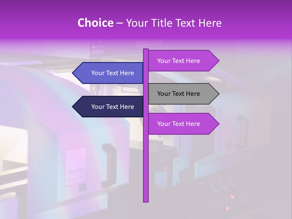 A Machine That Is Sitting On A Table PowerPoint Template