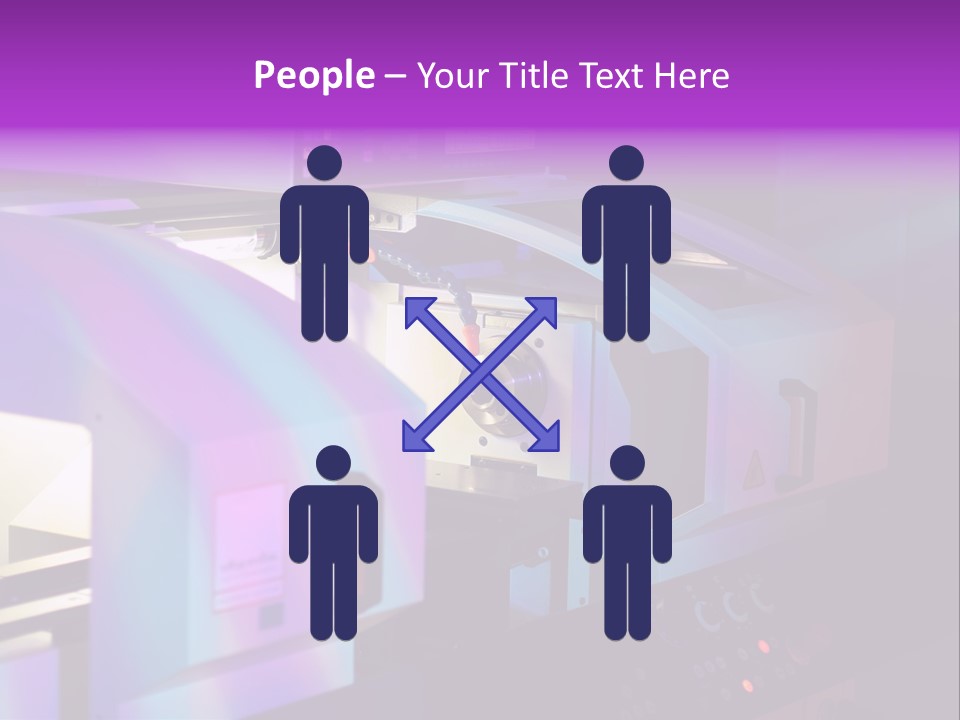 A Machine That Is Sitting On A Table PowerPoint Template