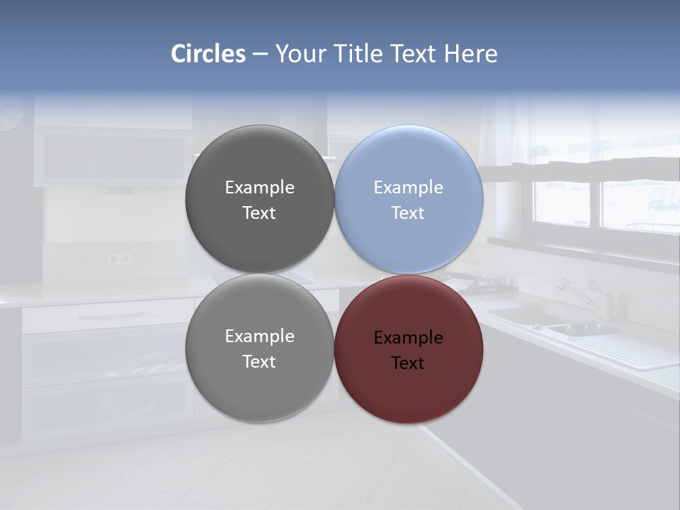 Floor Stove House PowerPoint Template