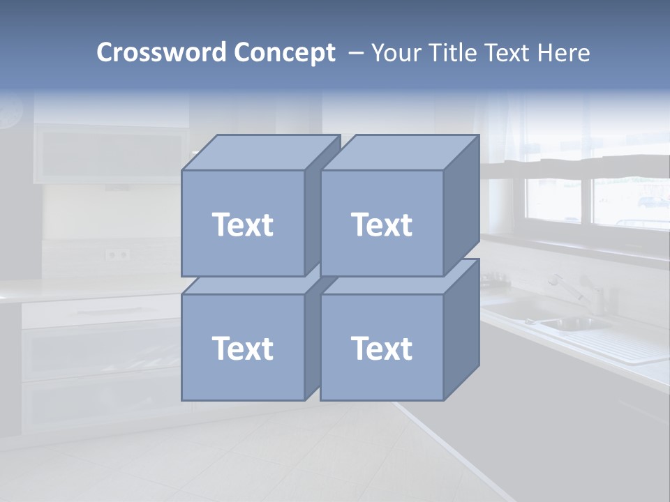 Floor Stove House PowerPoint Template
