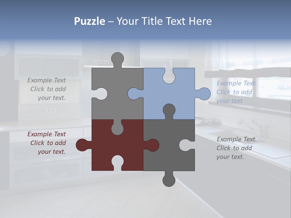 Floor Stove House PowerPoint Template