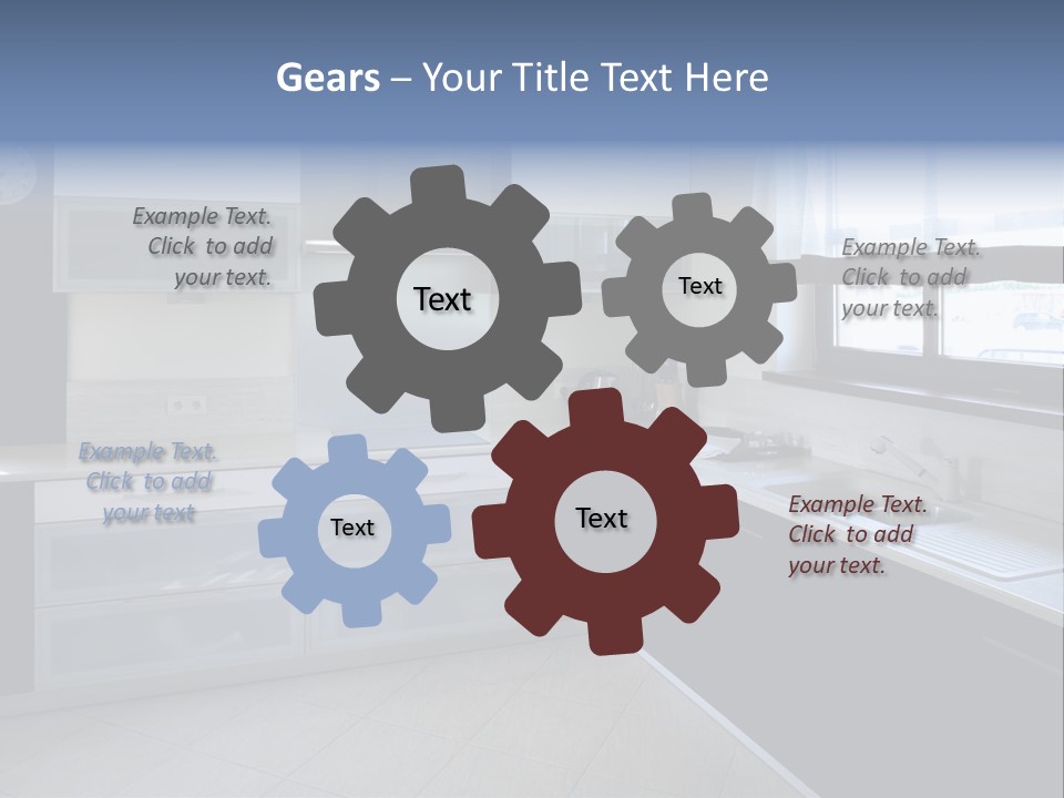 Floor Stove House PowerPoint Template