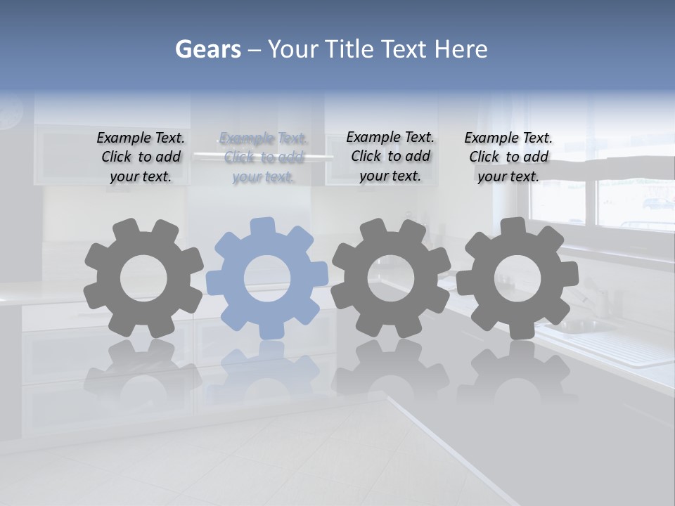 Floor Stove House PowerPoint Template