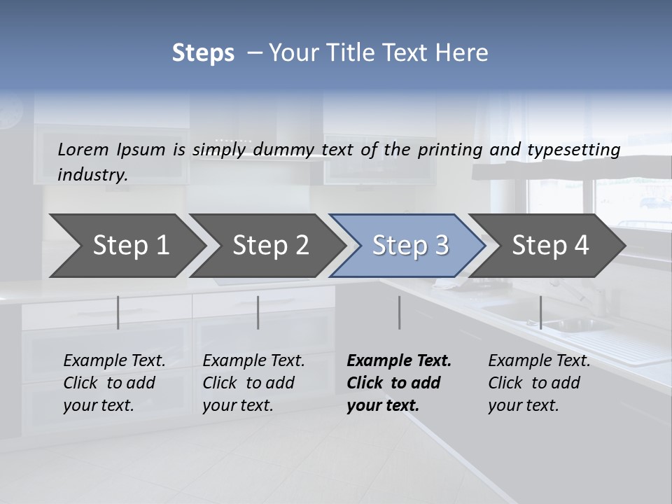 Floor Stove House PowerPoint Template