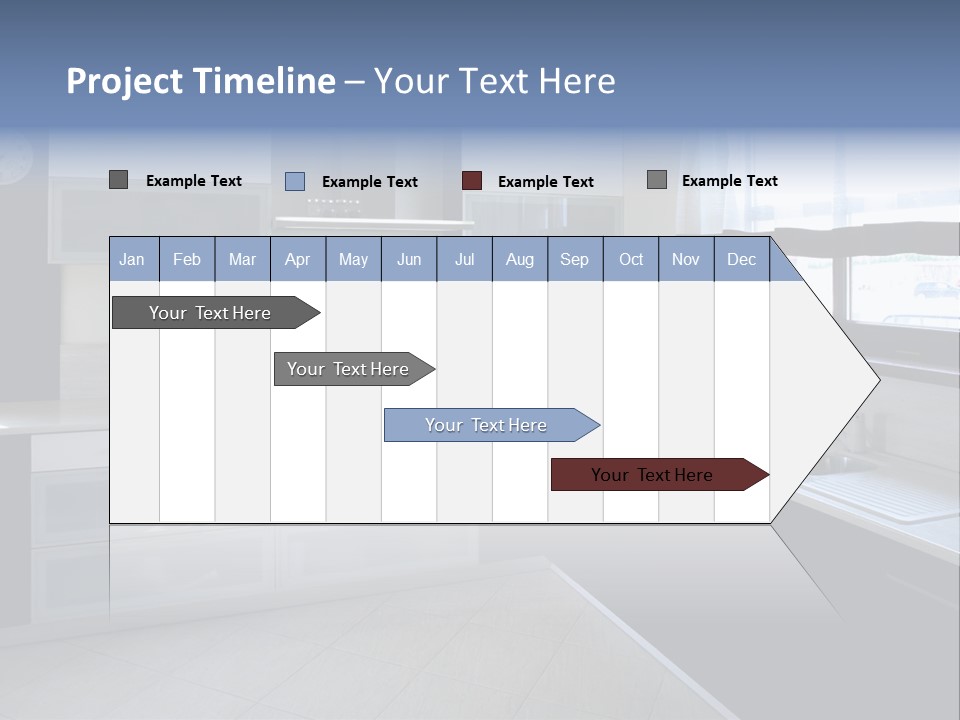 Floor Stove House PowerPoint Template