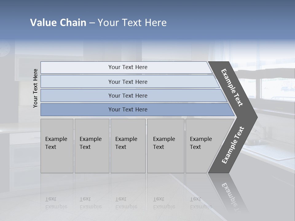Floor Stove House PowerPoint Template