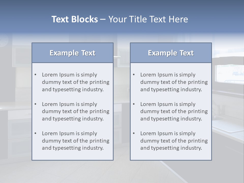 Floor Stove House PowerPoint Template