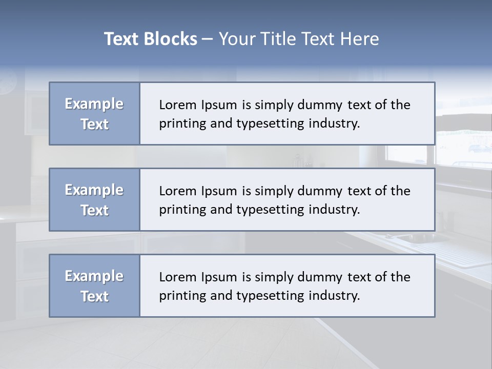 Floor Stove House PowerPoint Template