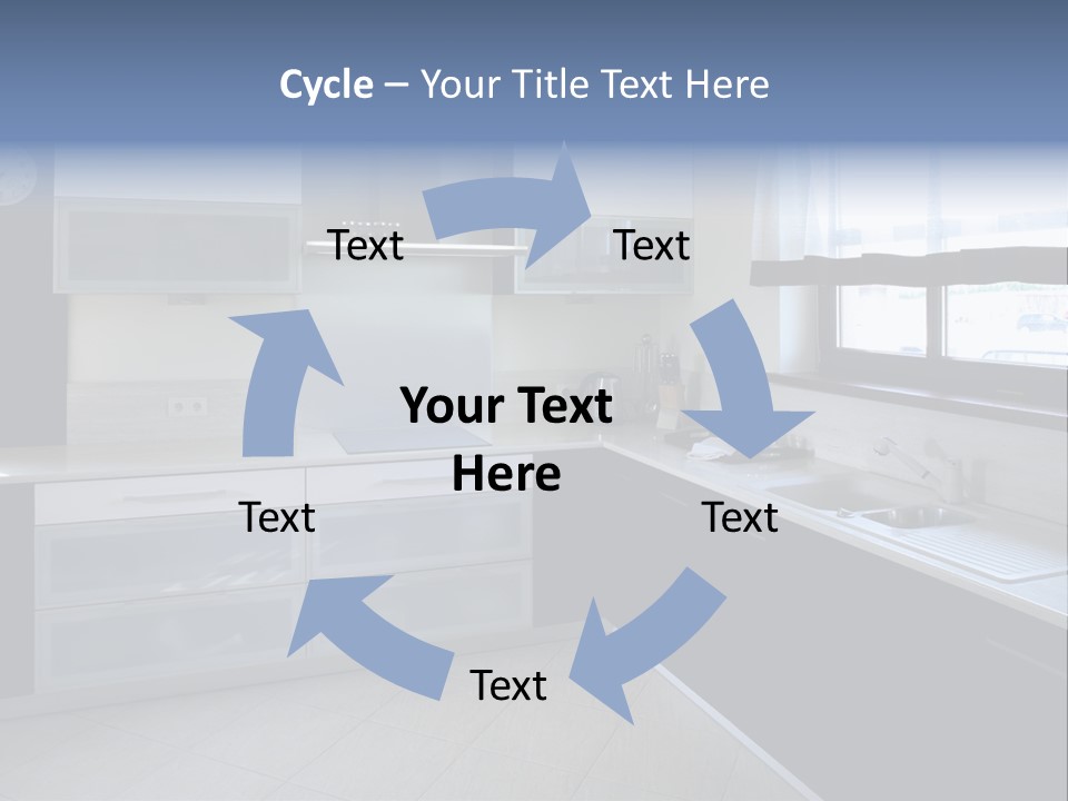 Floor Stove House PowerPoint Template