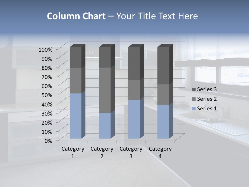 Floor Stove House PowerPoint Template