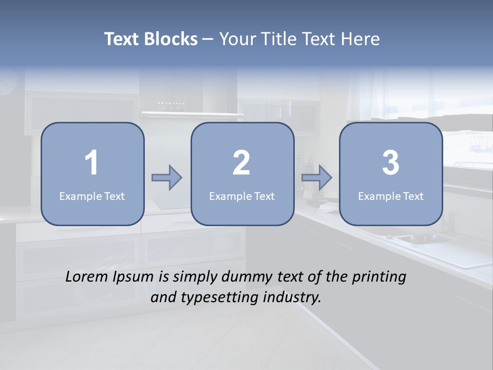 Floor Stove House PowerPoint Template