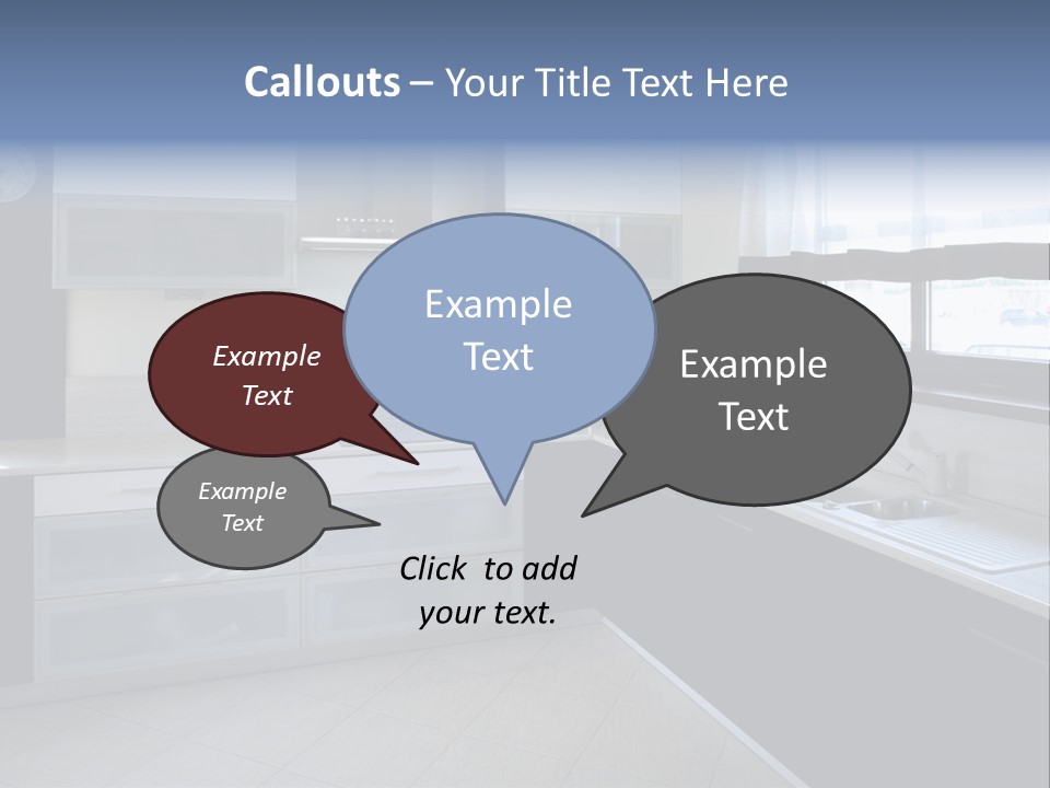 Floor Stove House PowerPoint Template