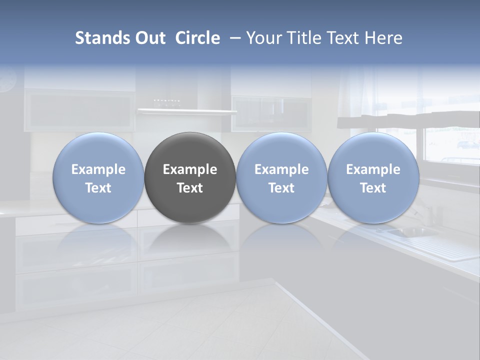 Floor Stove House PowerPoint Template