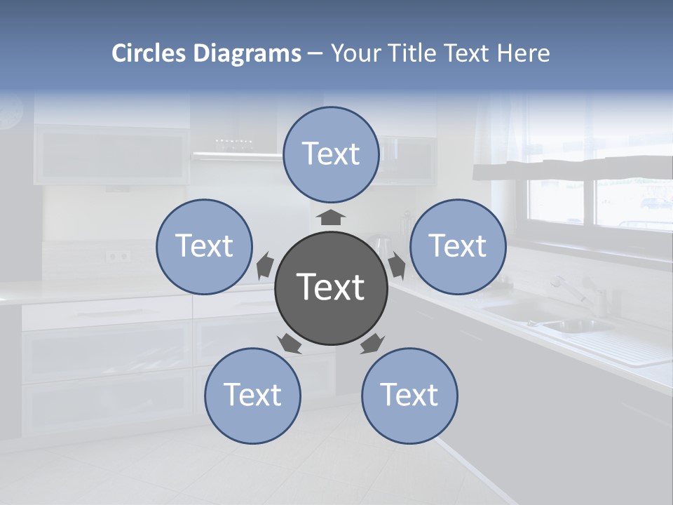 Floor Stove House PowerPoint Template