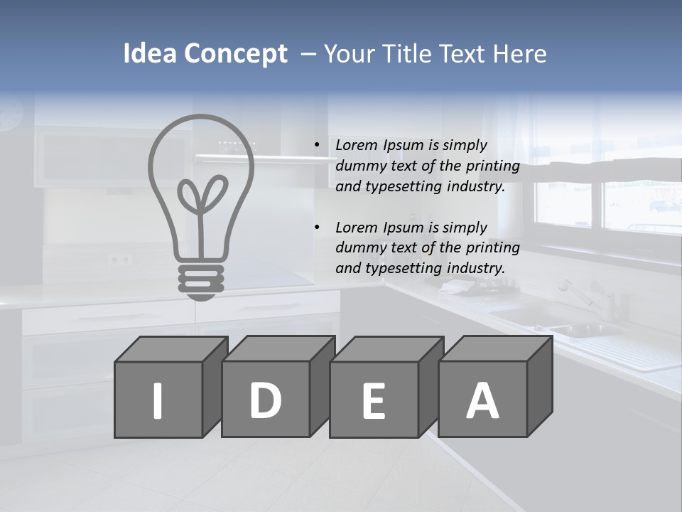 Floor Stove House PowerPoint Template