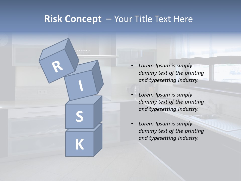 Floor Stove House PowerPoint Template