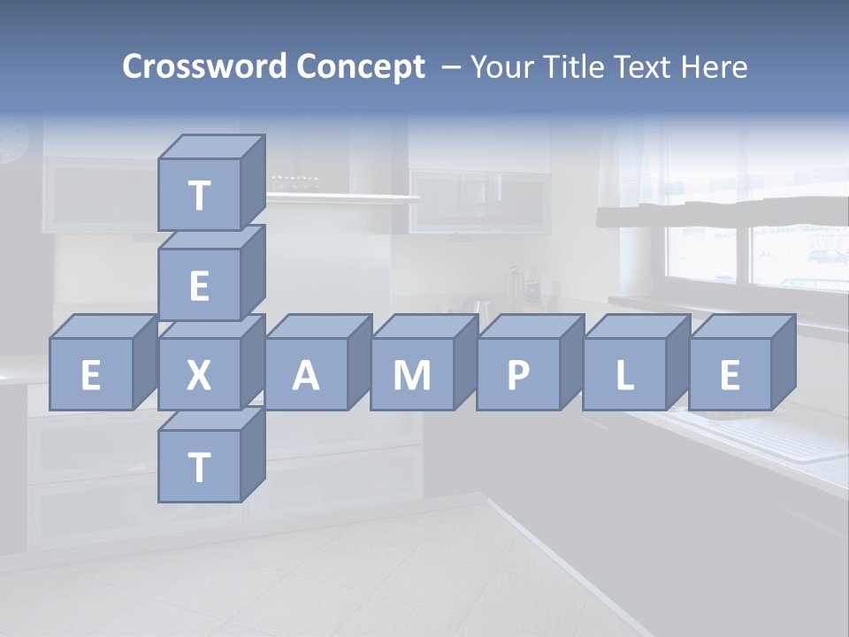 Floor Stove House PowerPoint Template