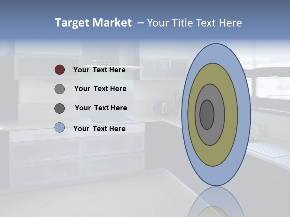 Floor Stove House PowerPoint Template