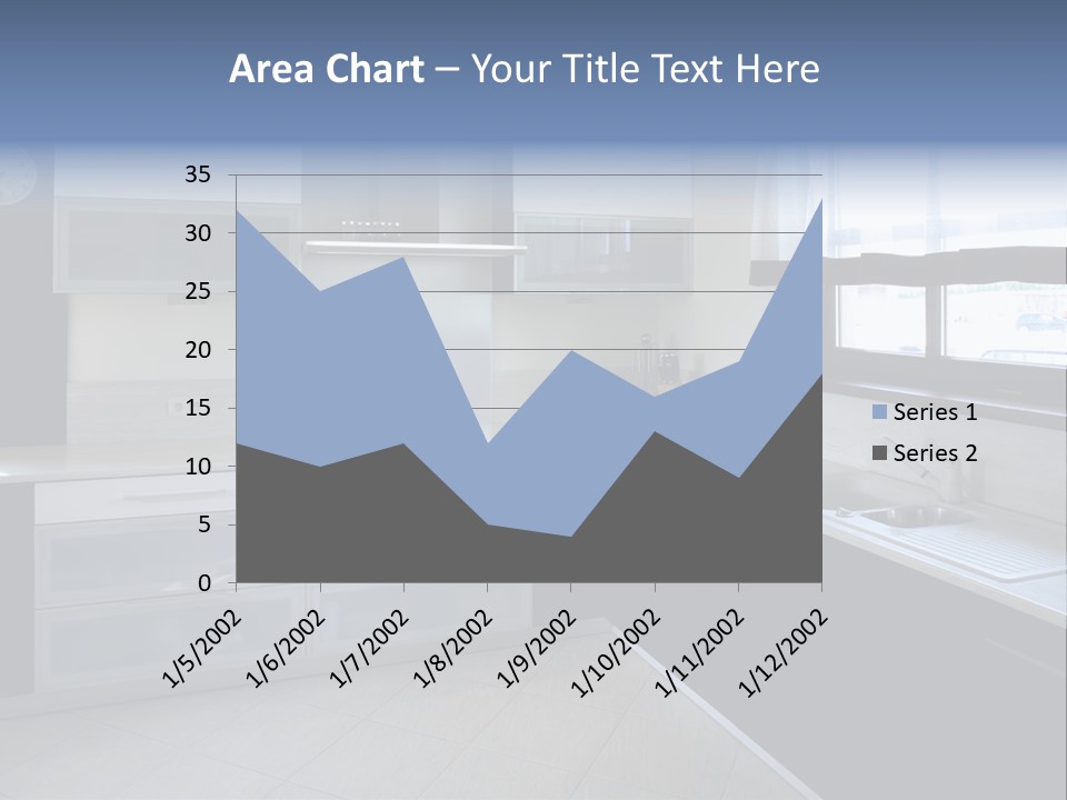 Floor Stove House PowerPoint Template