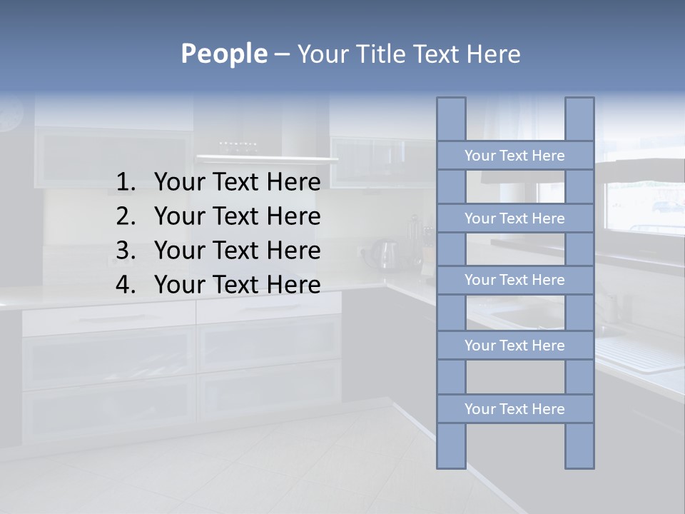Floor Stove House PowerPoint Template