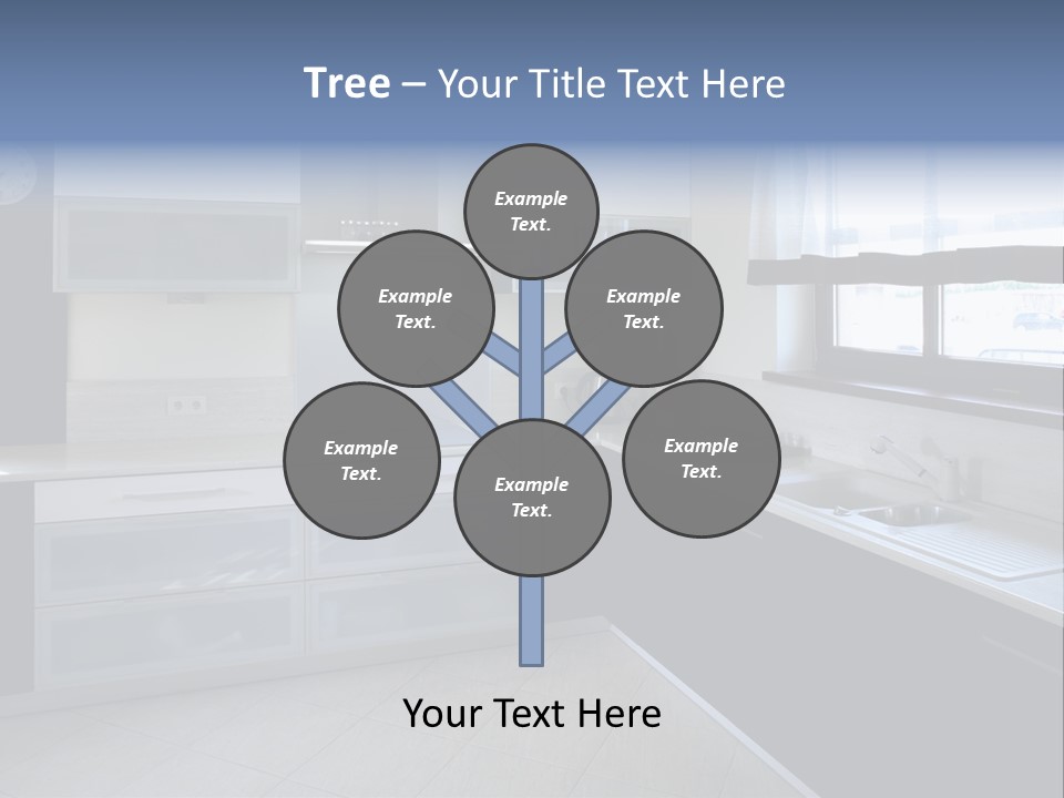 Floor Stove House PowerPoint Template