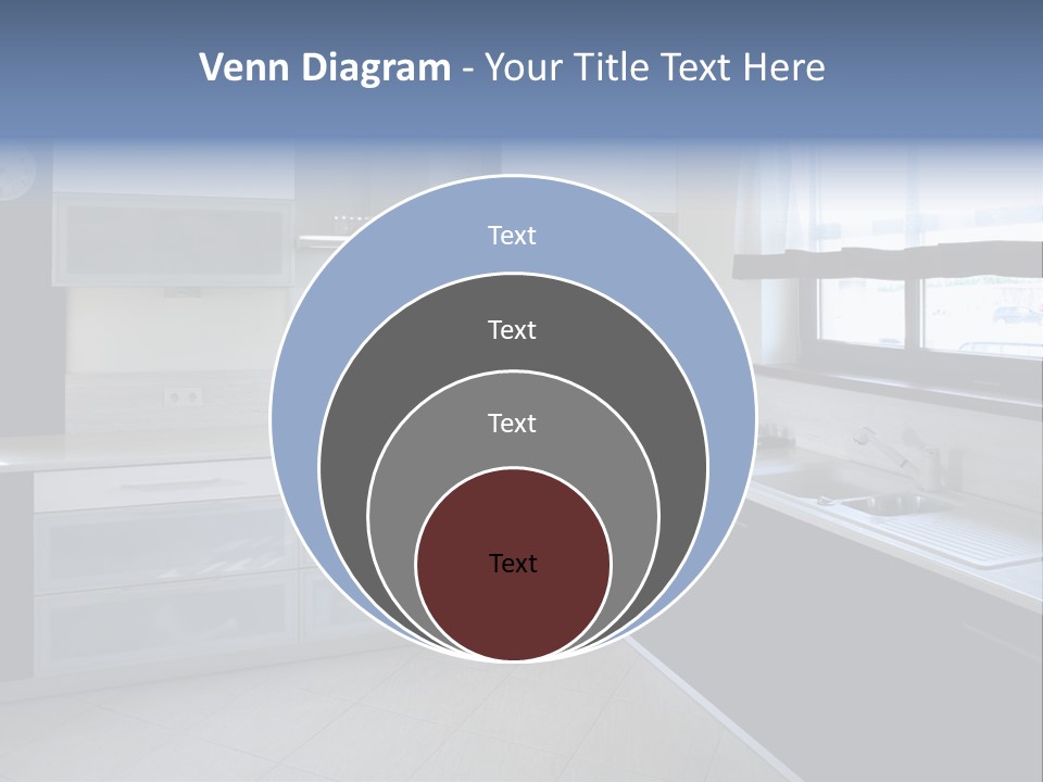 Floor Stove House PowerPoint Template