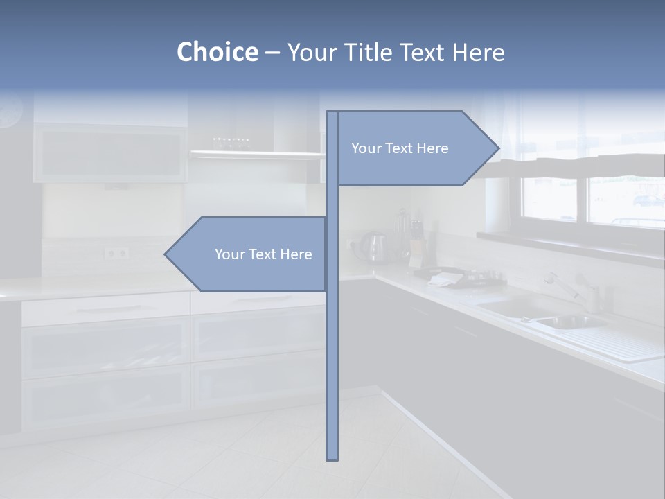 Floor Stove House PowerPoint Template
