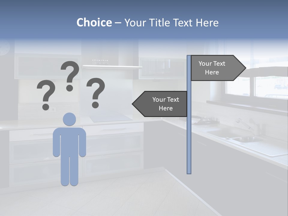 Floor Stove House PowerPoint Template