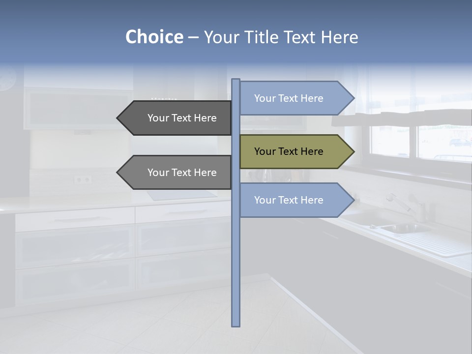 Floor Stove House PowerPoint Template