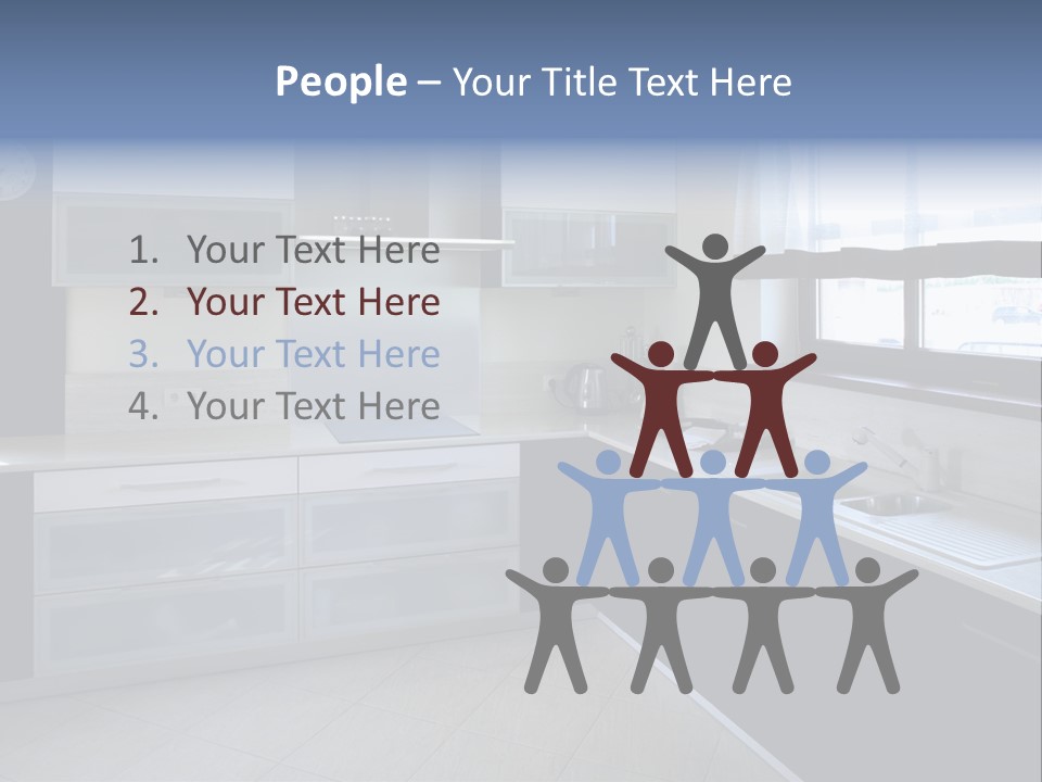 Floor Stove House PowerPoint Template