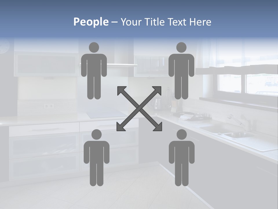 Floor Stove House PowerPoint Template