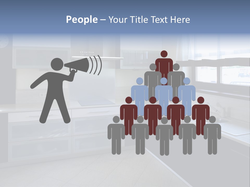 Floor Stove House PowerPoint Template