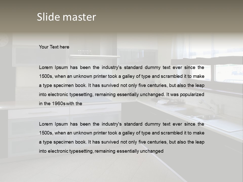 Cook Stove Room PowerPoint Template