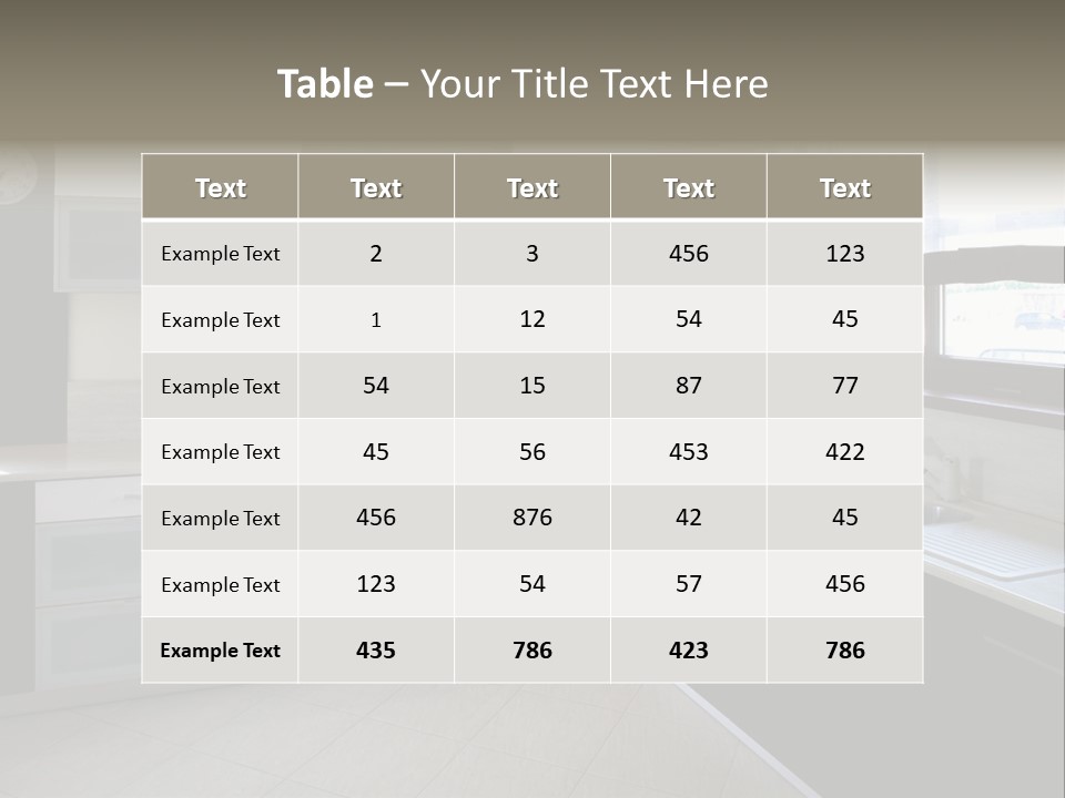 Cook Stove Room PowerPoint Template