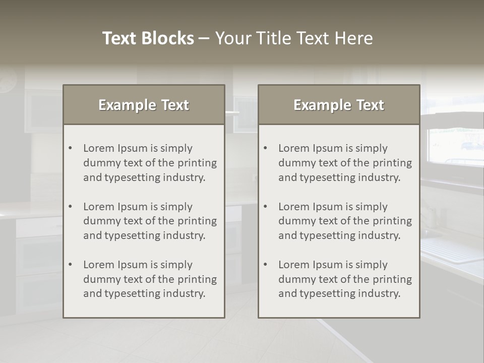 Cook Stove Room PowerPoint Template