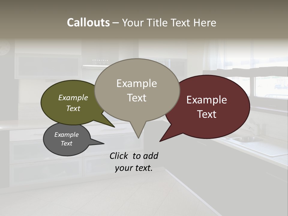 Cook Stove Room PowerPoint Template