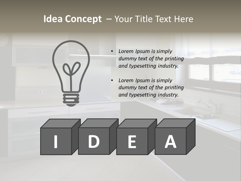 Cook Stove Room PowerPoint Template