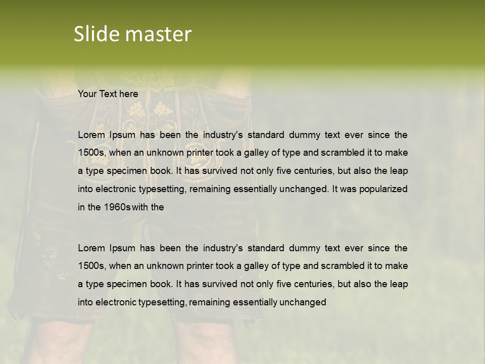 Upper Bavaria Model Tradition PowerPoint Template