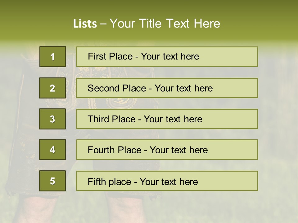 Upper Bavaria Model Tradition PowerPoint Template