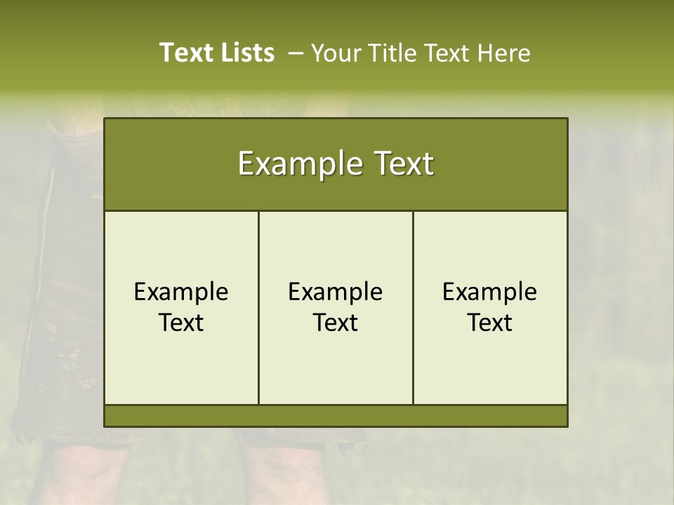 Upper Bavaria Model Tradition PowerPoint Template