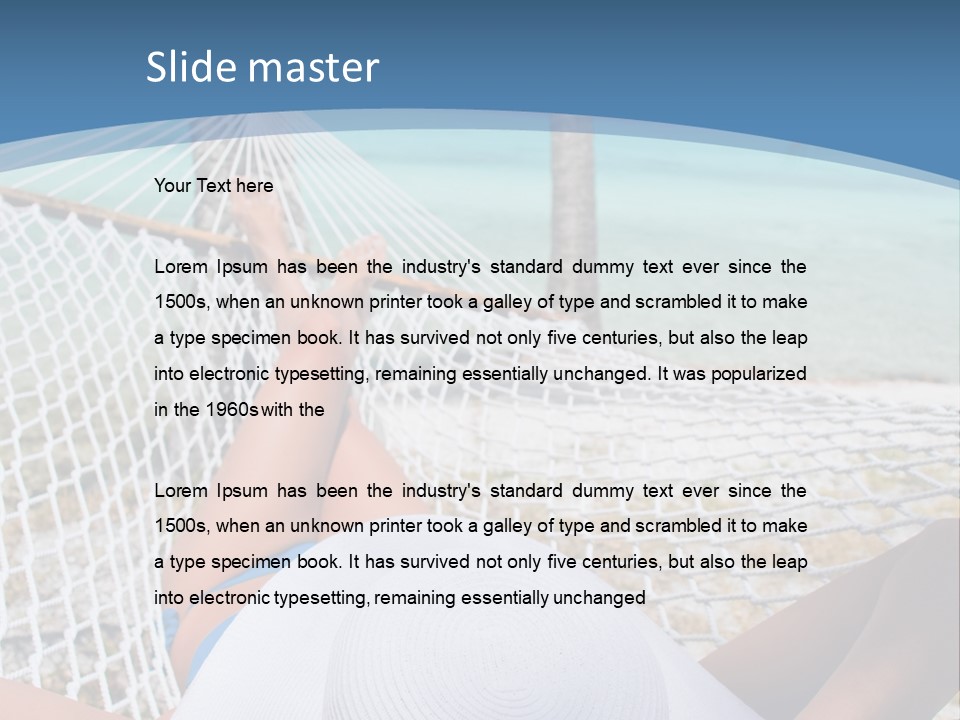 Attractive Person Ship PowerPoint Template