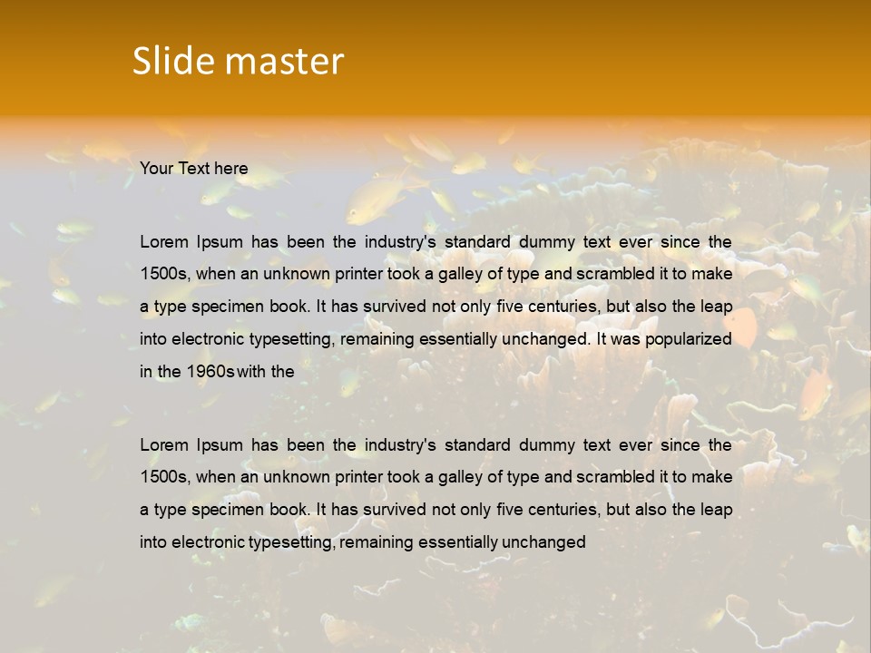 Watersports Underwater Summer PowerPoint Template