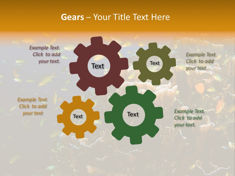 Watersports Underwater Summer PowerPoint Template