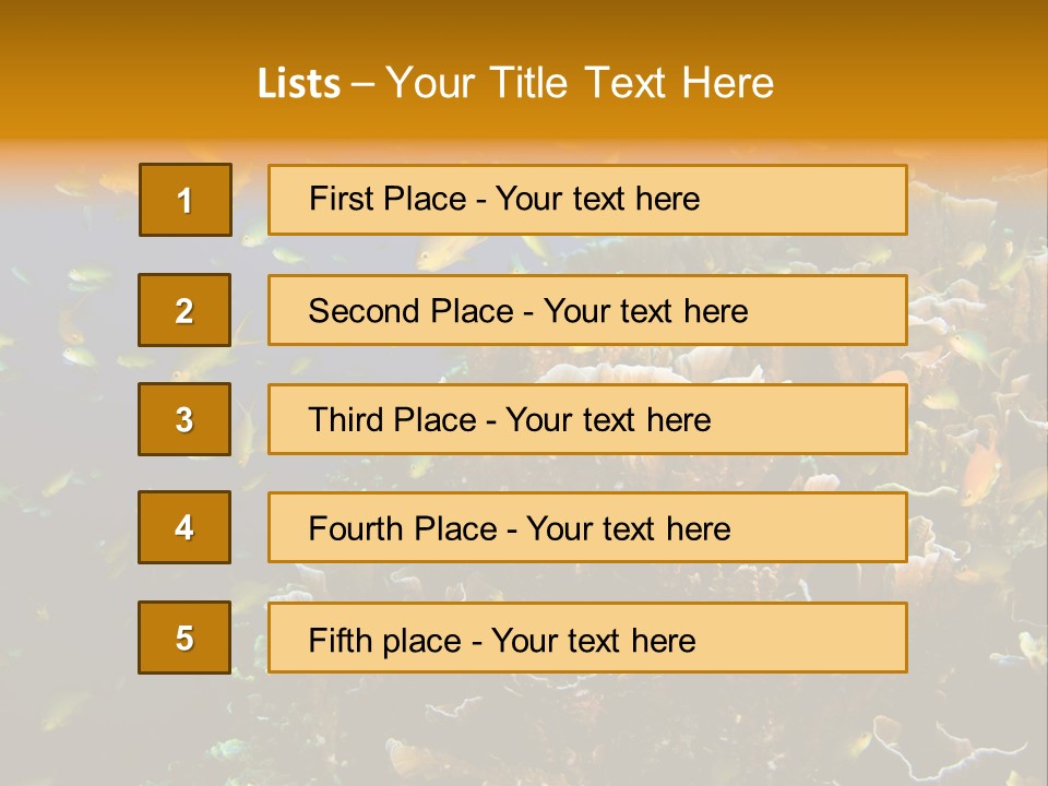 Watersports Underwater Summer PowerPoint Template