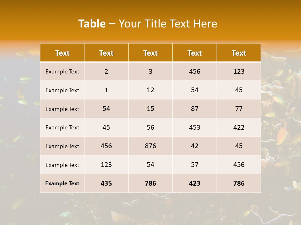 Watersports Underwater Summer PowerPoint Template