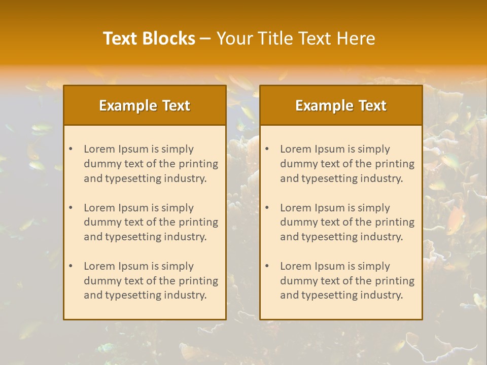 Watersports Underwater Summer PowerPoint Template