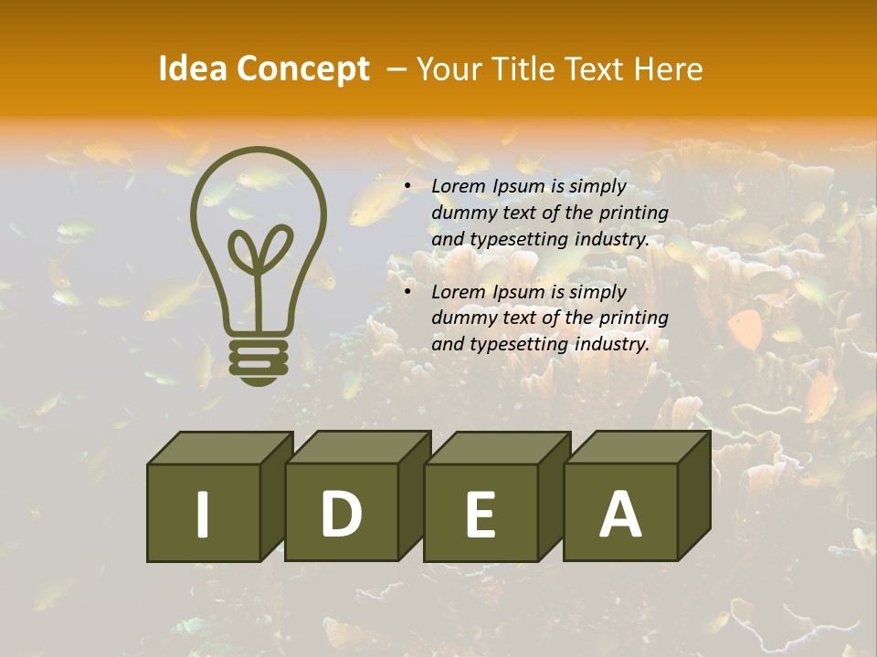 Watersports Underwater Summer PowerPoint Template