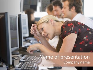 Sensual One Person PowerPoint Template